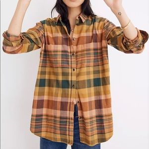Madewell Flannel Sunday Shirt in Seconda Plaid